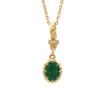 Diamond Emerald Pendant