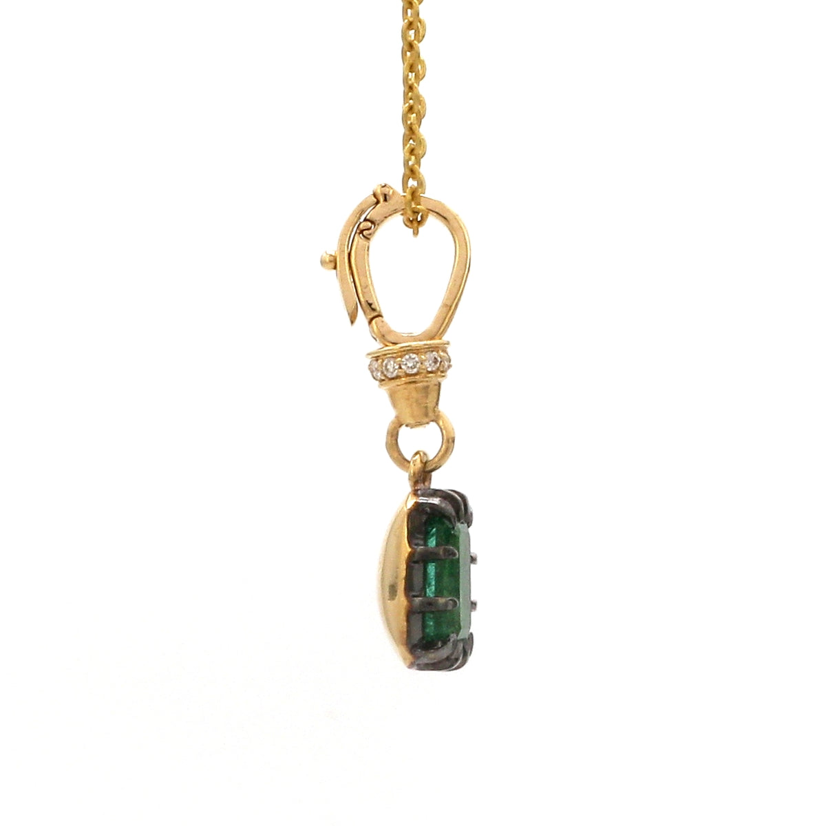 Diamond Emerald Pendant