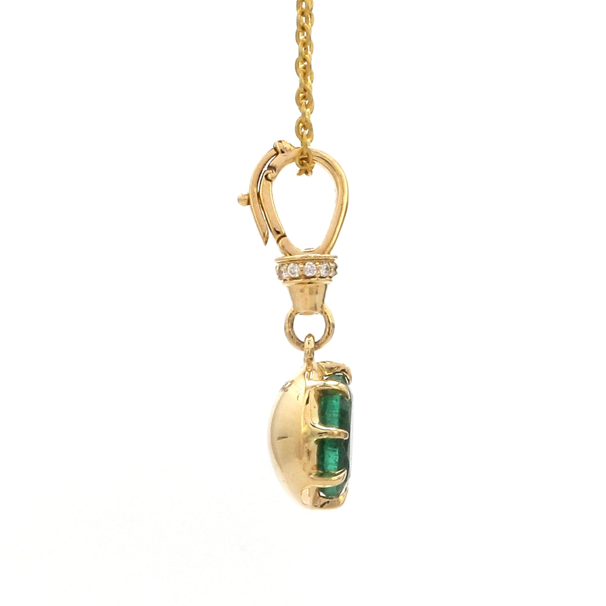 Diamond Emerald Pendant