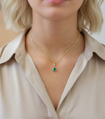 Diamond Emerald Pendant