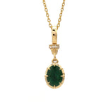 Diamond Emerald Pendant
