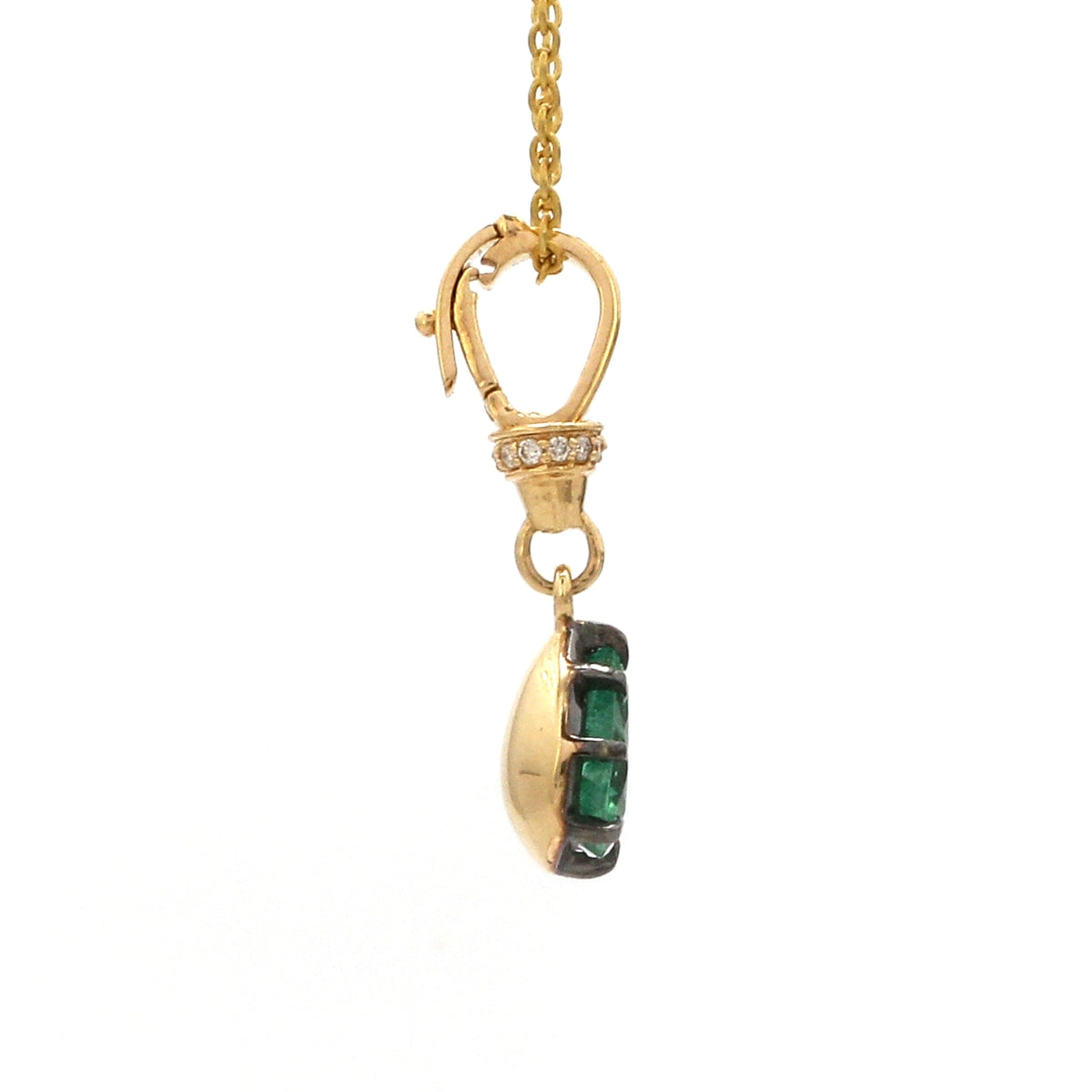 Diamond Emerald Pendant
