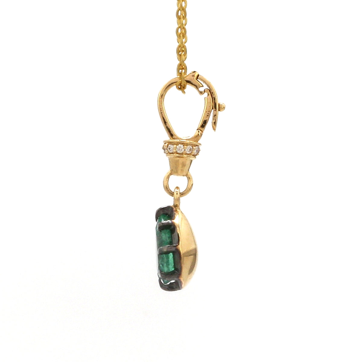 Diamond Emerald Pendant