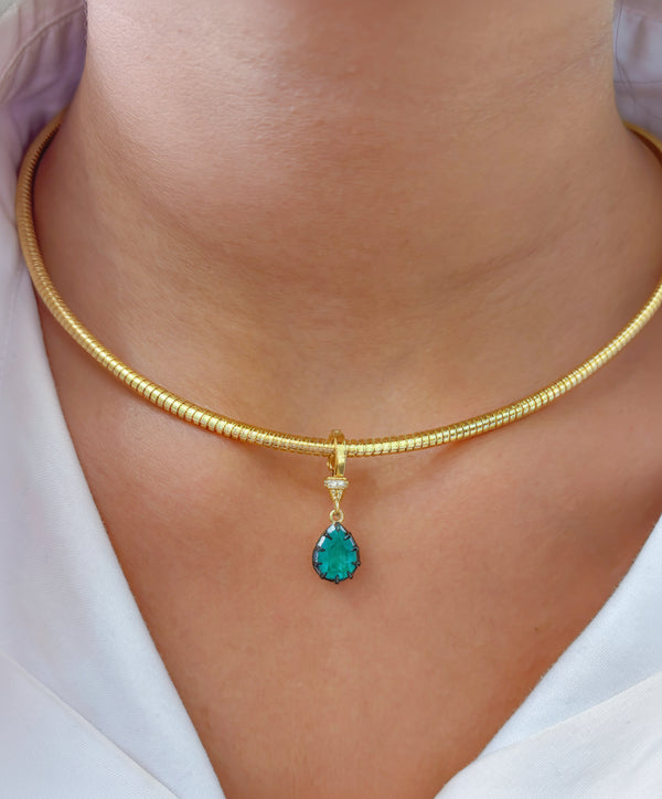 Diamond Emerald Pendant