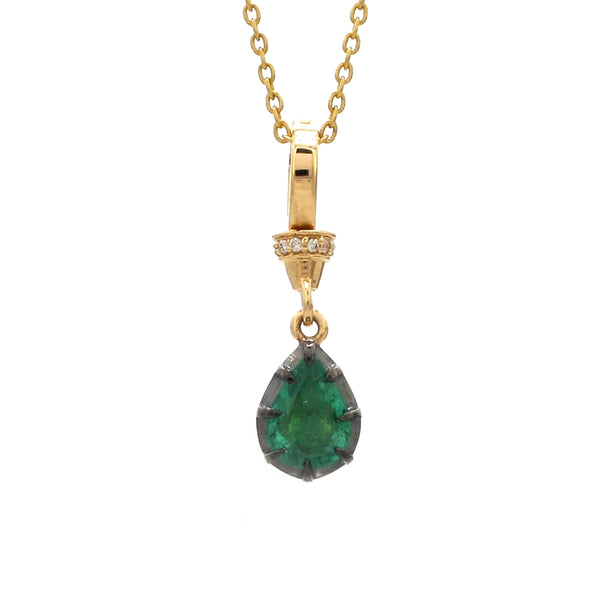 Diamond Emerald Pendant