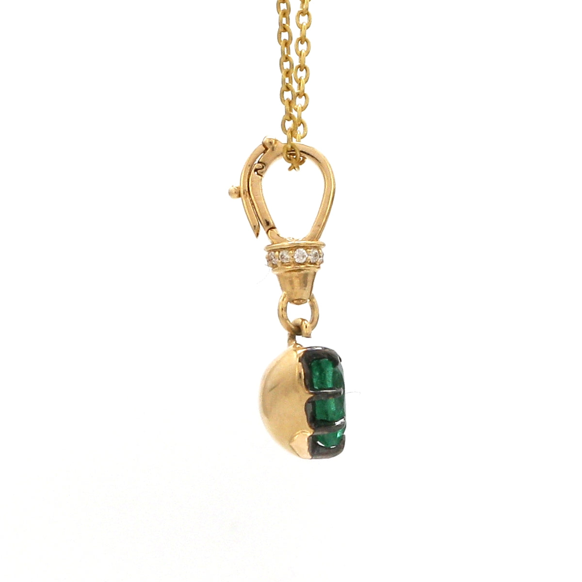 Diamond Emerald Pendant