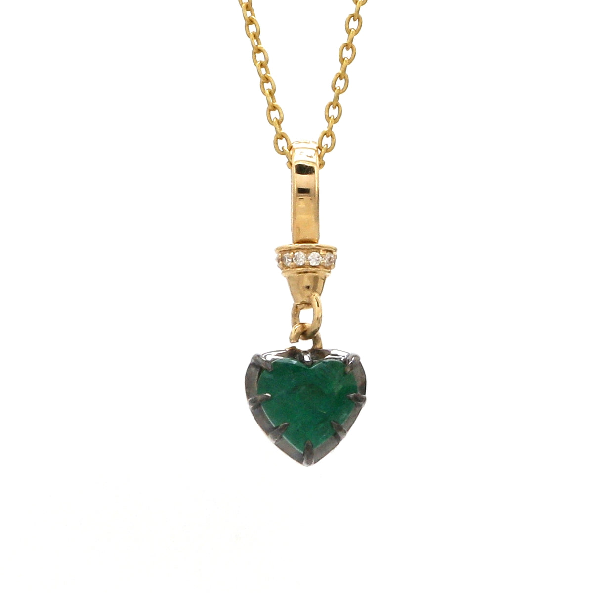 Diamond Emerald Pendant