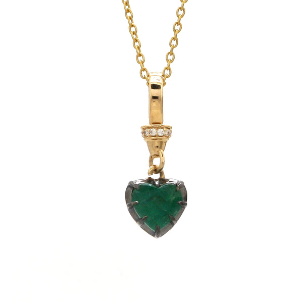 Diamond Emerald Pendant