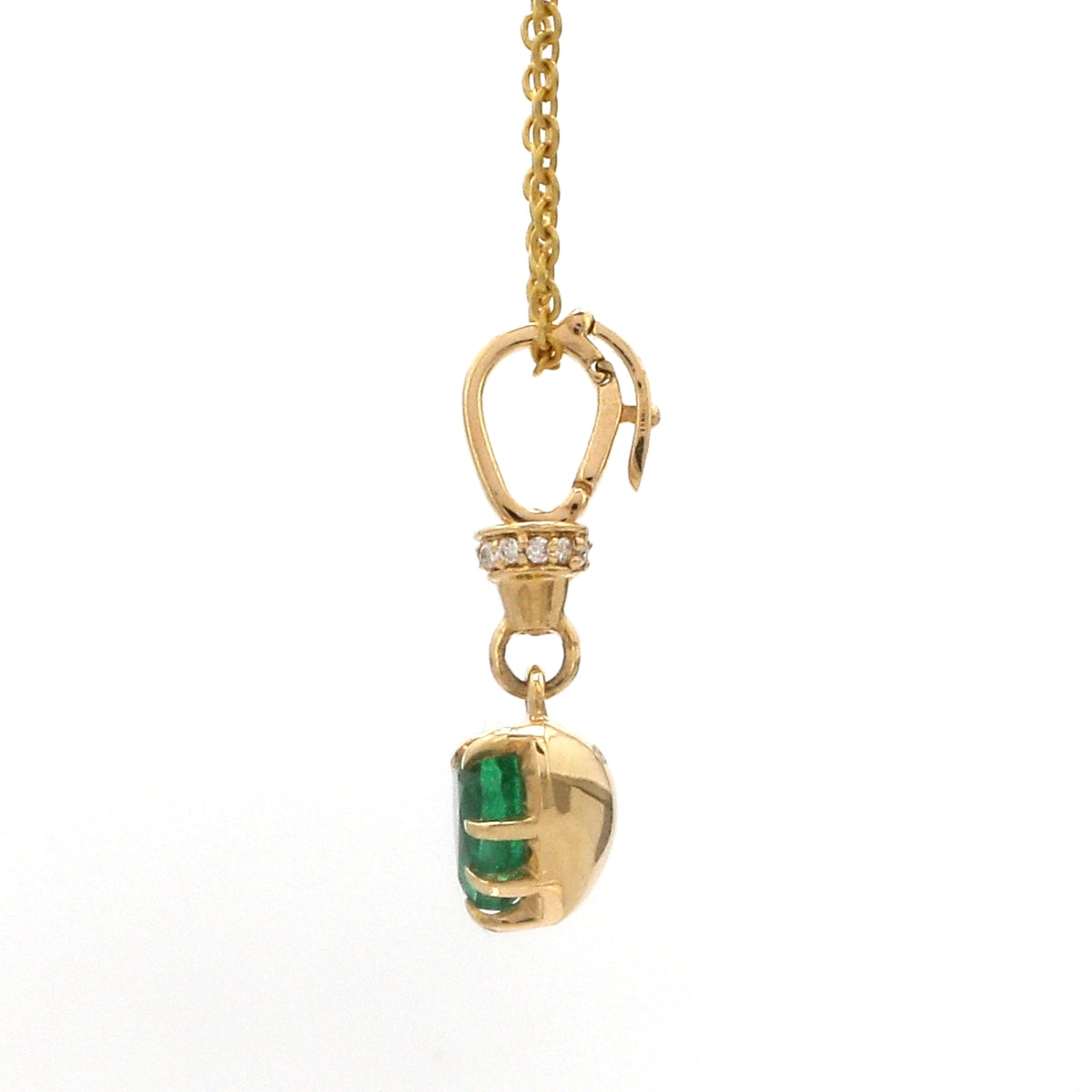 Diamond Emerald Pendant