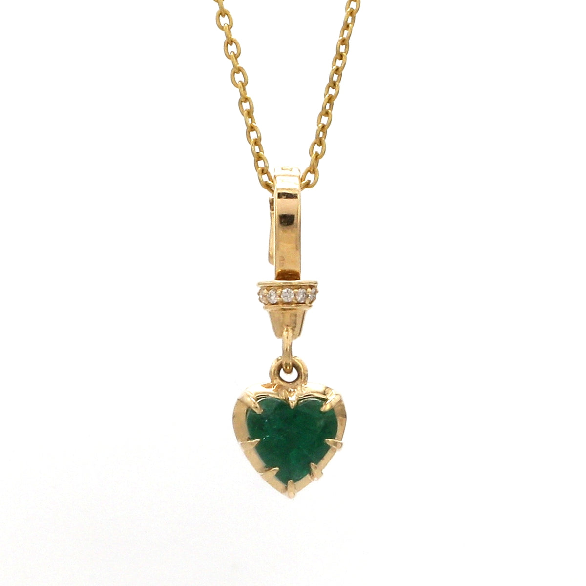 Diamond Emerald Pendant
