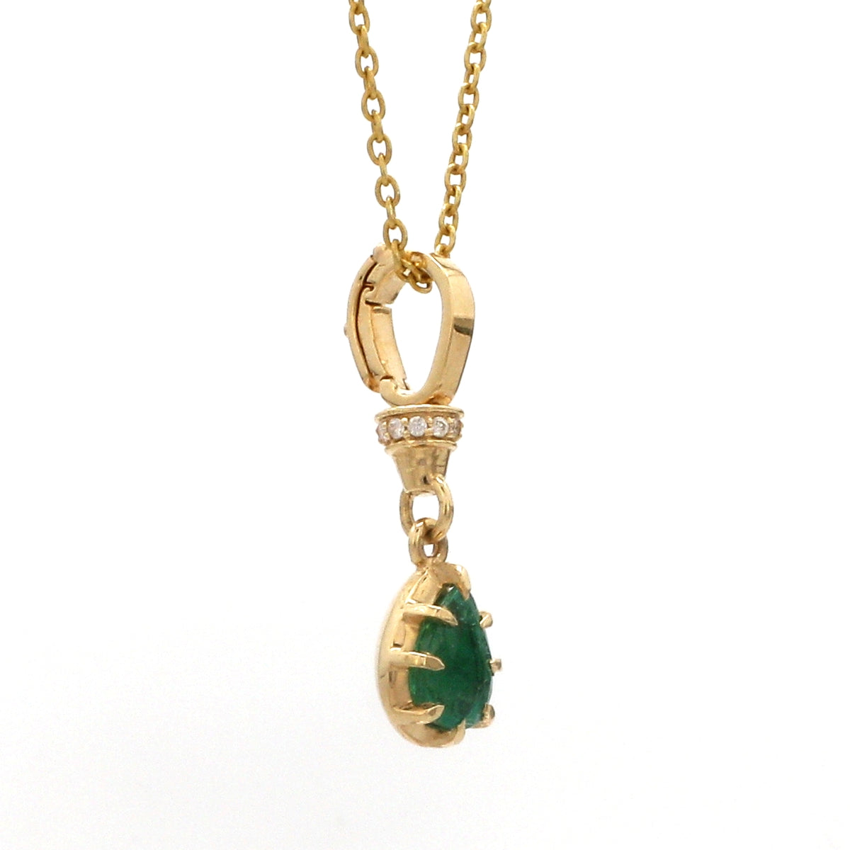 Diamond Emerald Pendant