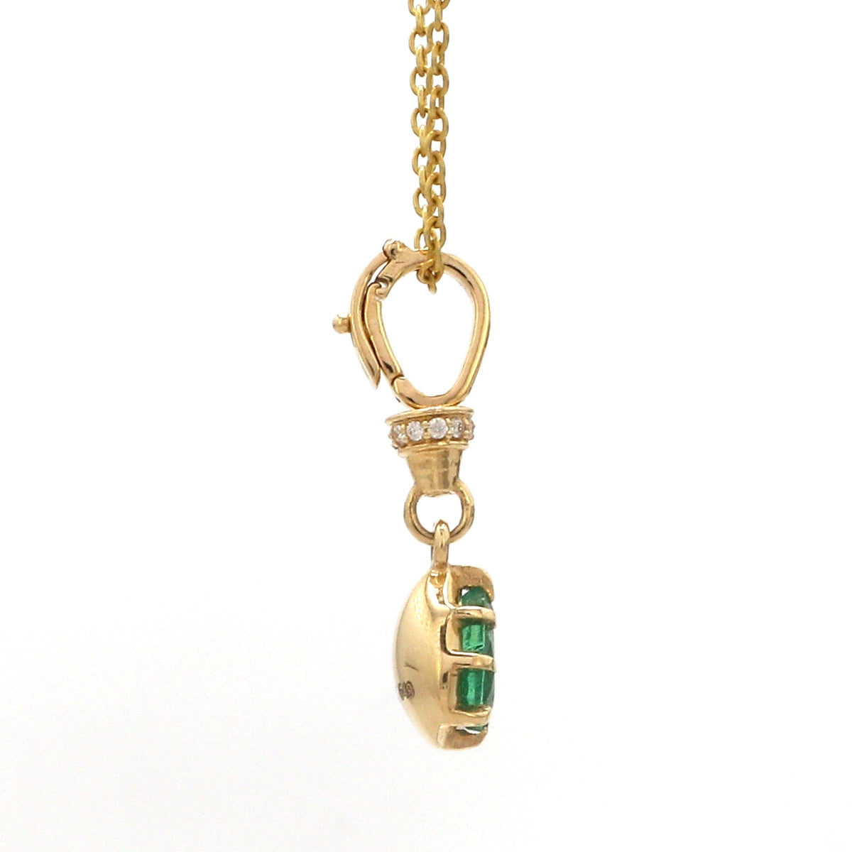 Diamond Emerald Pendant