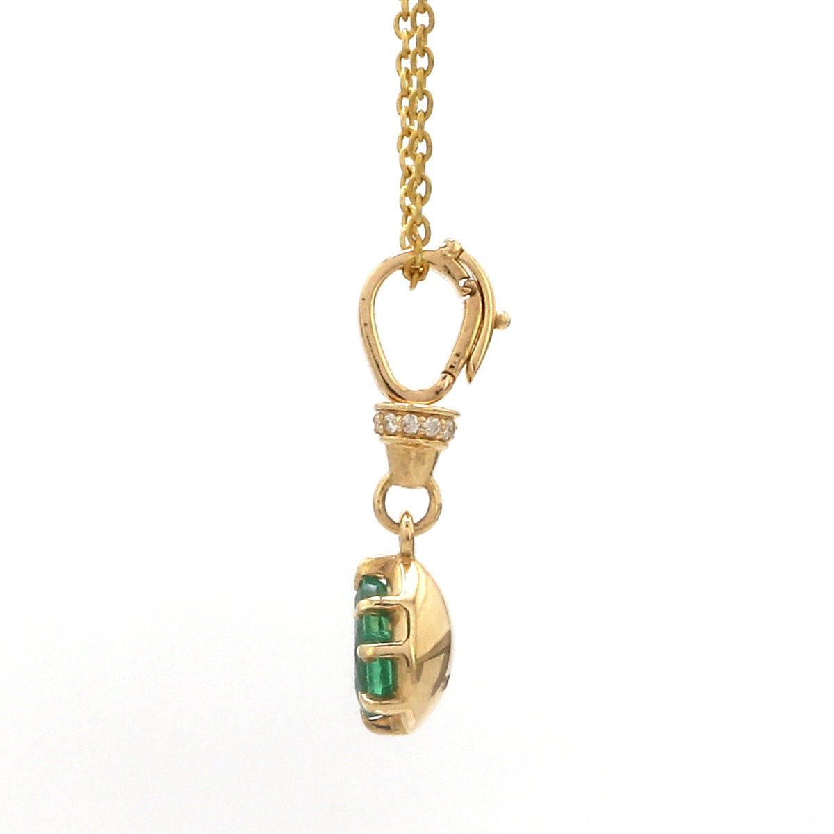 Diamond Emerald Pendant