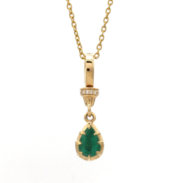 Diamond Emerald Pendant
