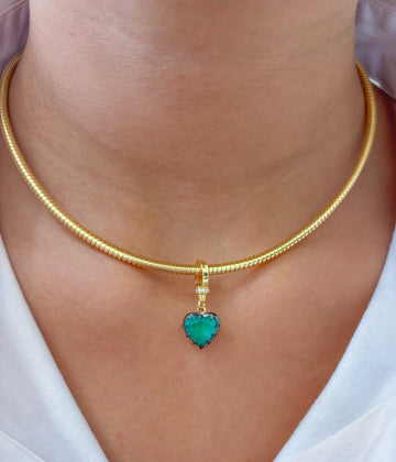 JPPD-650/8738 Diamond Emerald Pendant