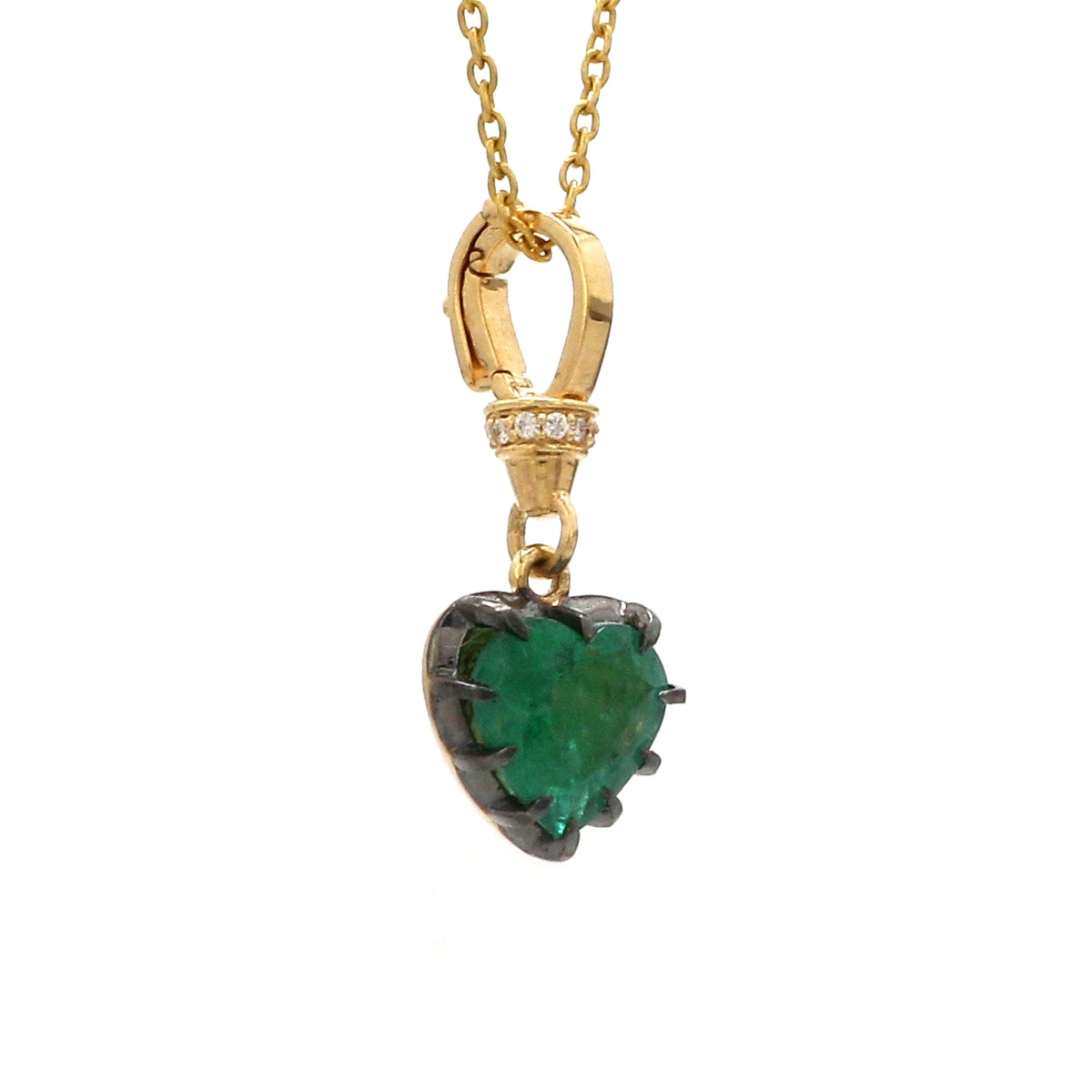 Diamond Emerald Pendant