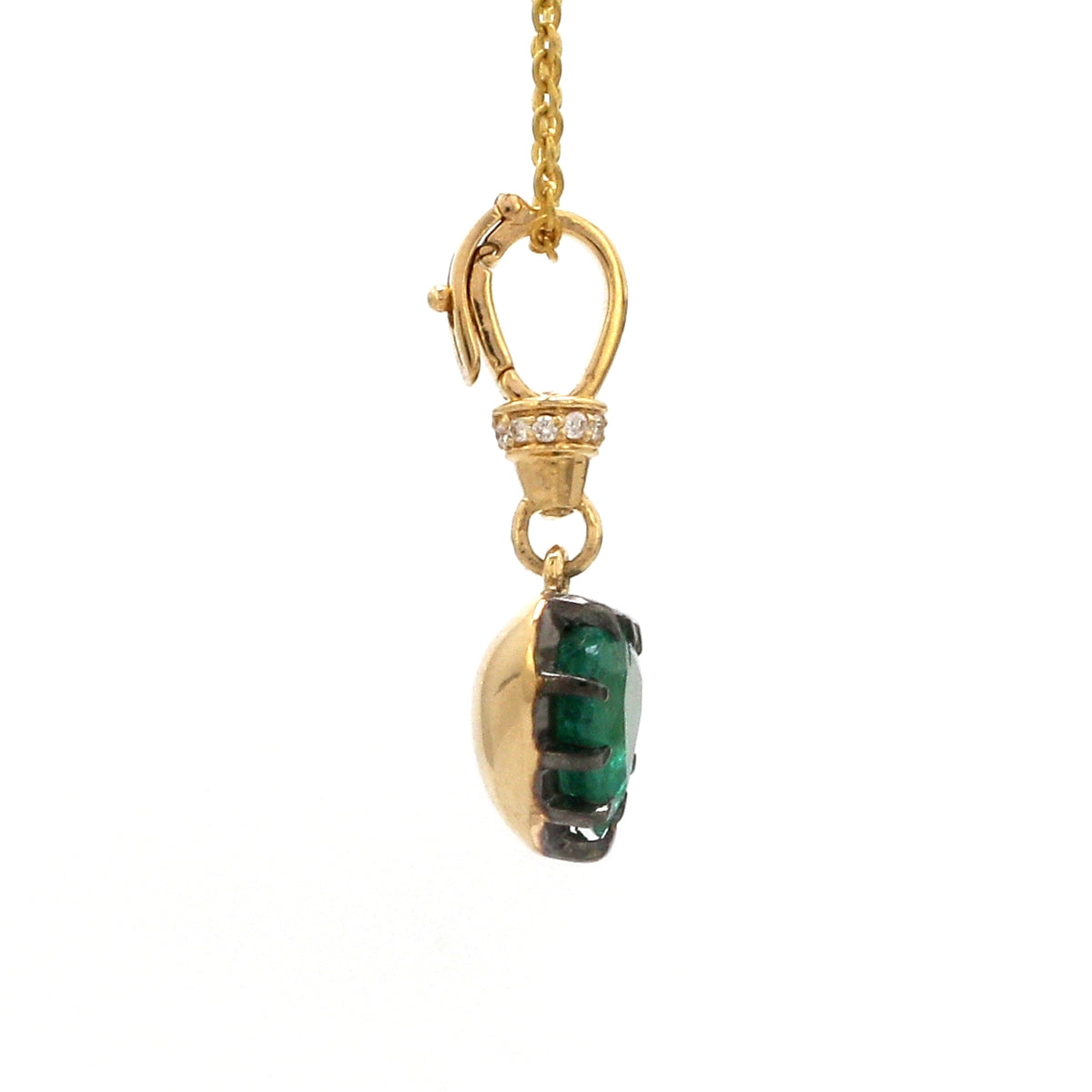 Diamond Emerald Pendant