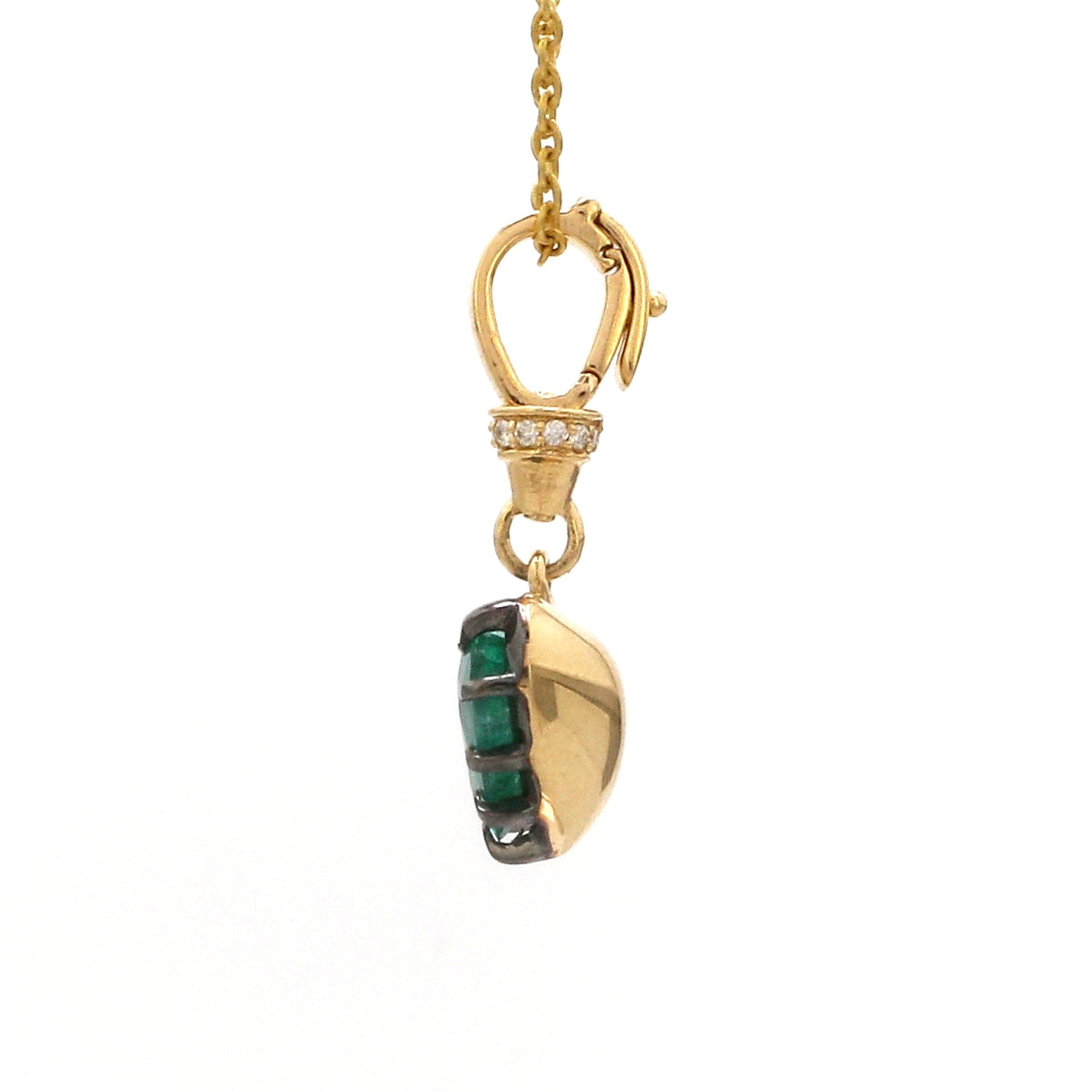Diamond Emerald Pendant
