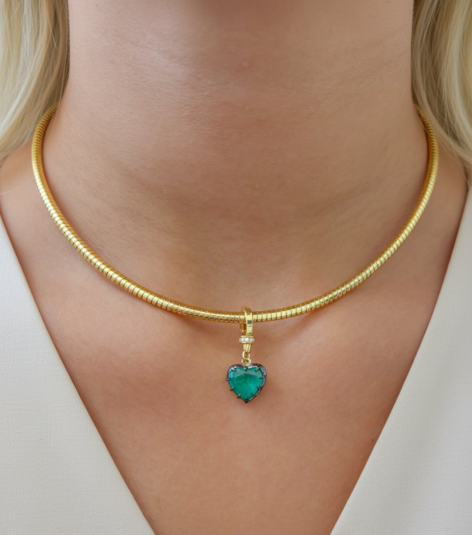 Diamond Emerald Pendant