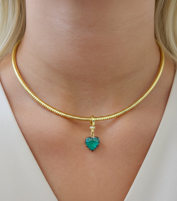 Diamond Emerald Pendant