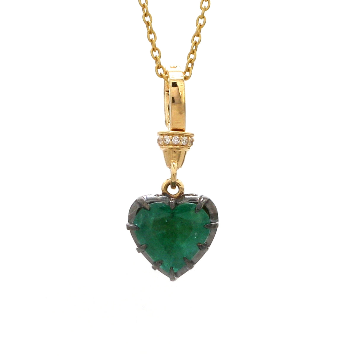 Diamond Emerald Pendant
