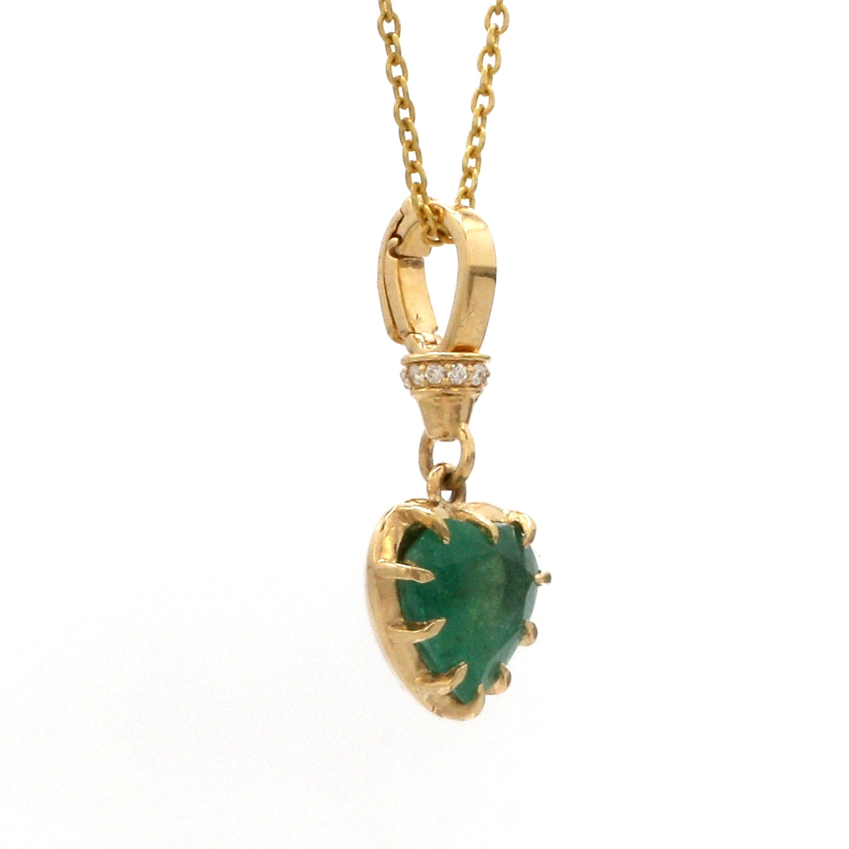 Diamond Emerald Pendant
