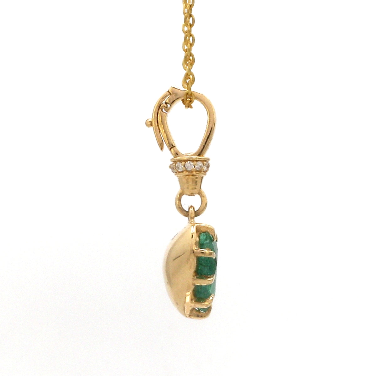 Diamond Emerald Pendant