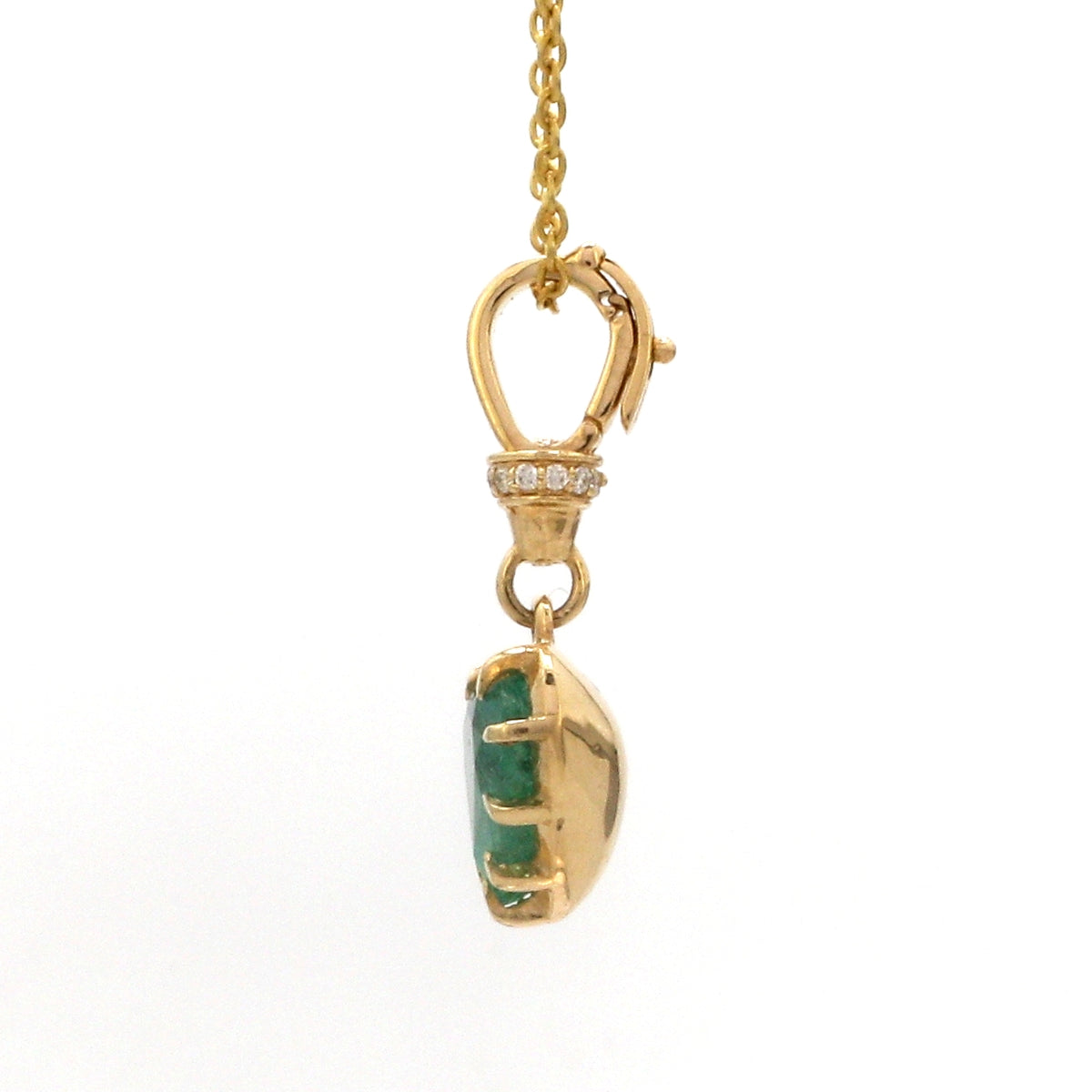 Diamond Emerald Pendant