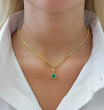 Diamond Emerald Pendant