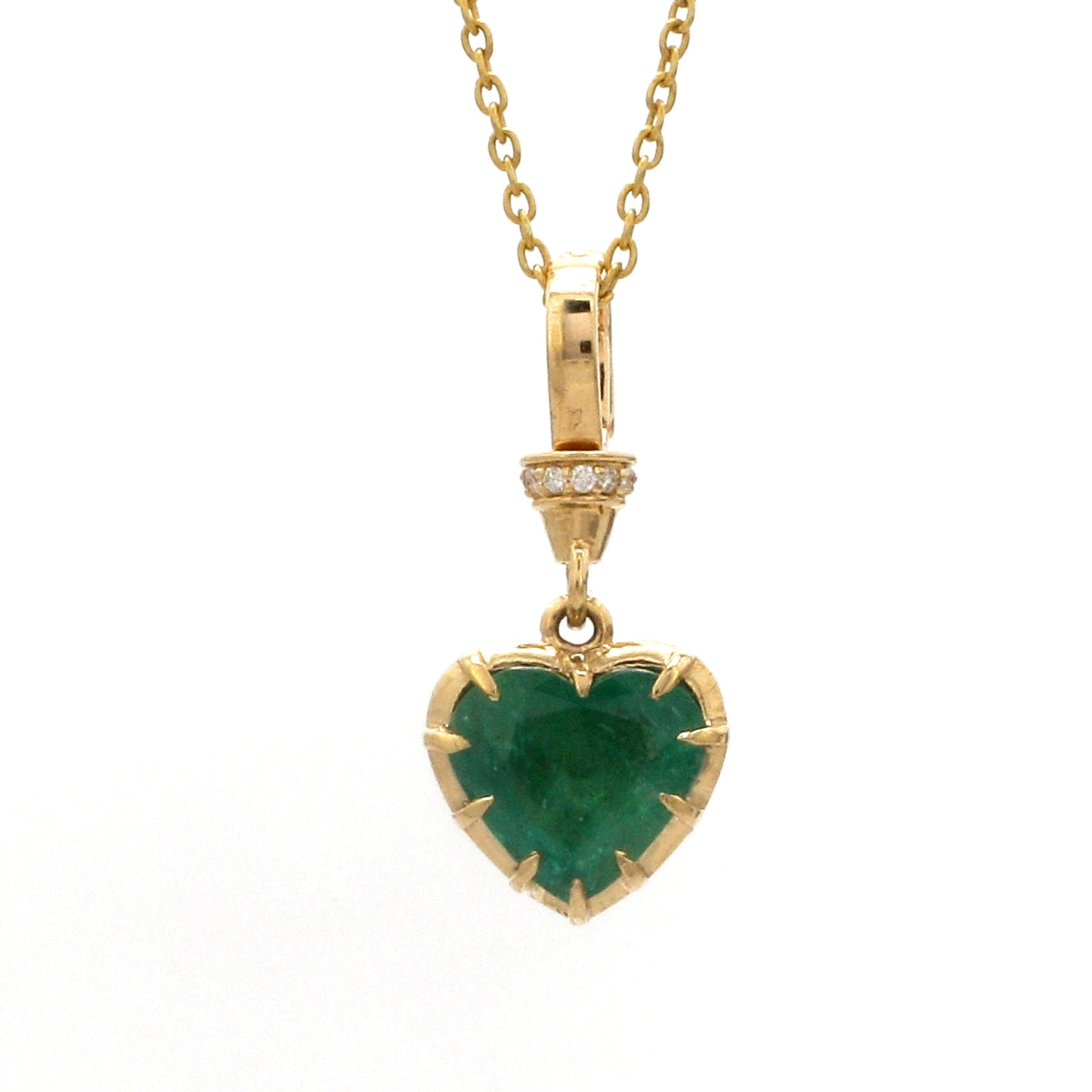 Diamond Emerald Pendant