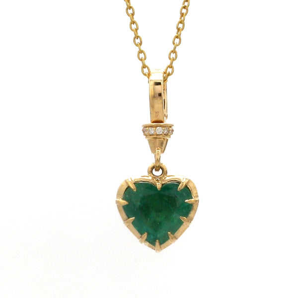 Diamond Emerald Pendant