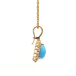 Diamond Turquoise Pendant