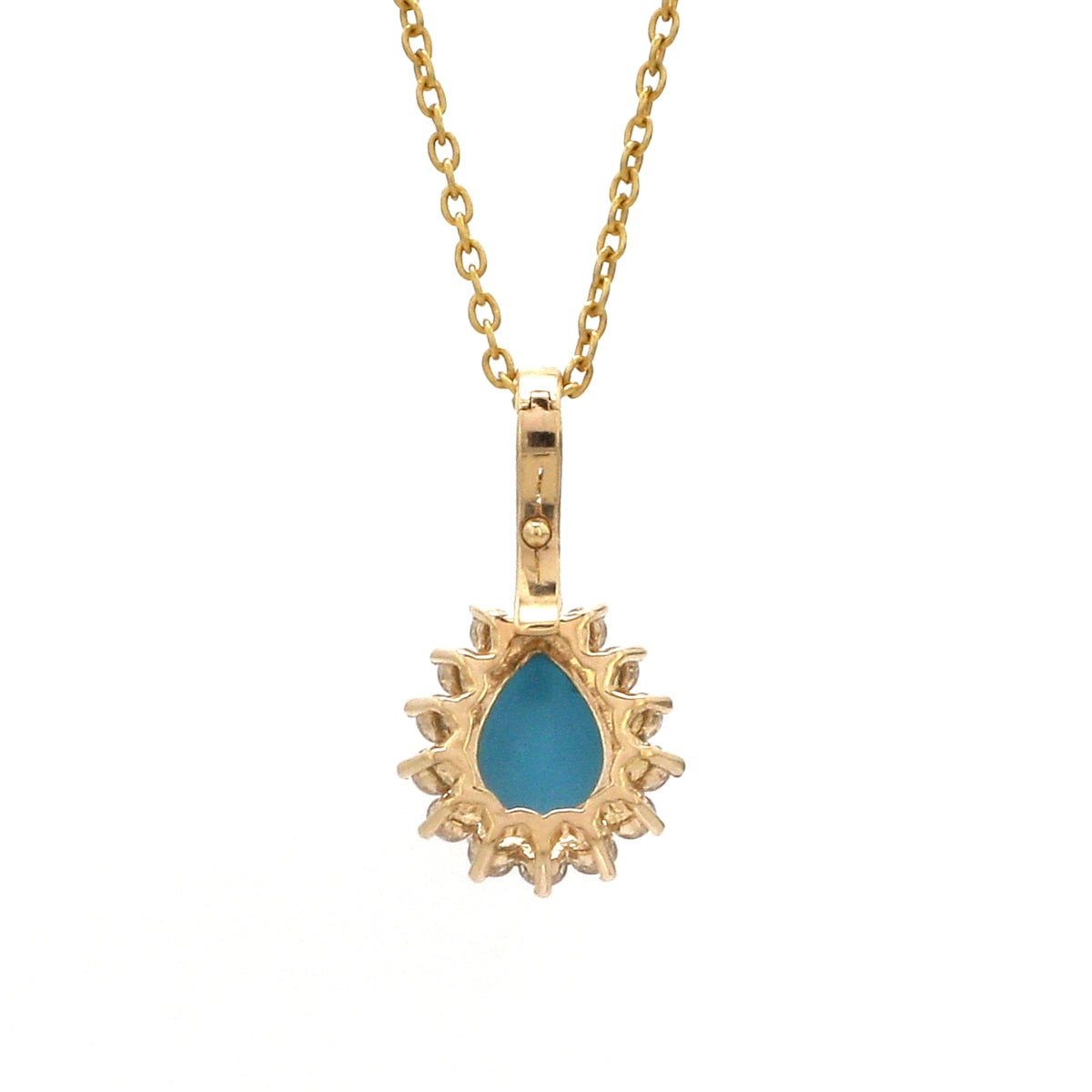 Diamond Turquoise Pendant