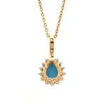 Diamond Turquoise Pendant