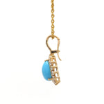 Diamond Turquoise Pendant