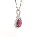 Diamond Rubillite Pendant