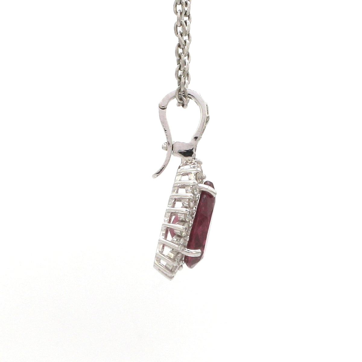 Diamond Rubillite Pendant