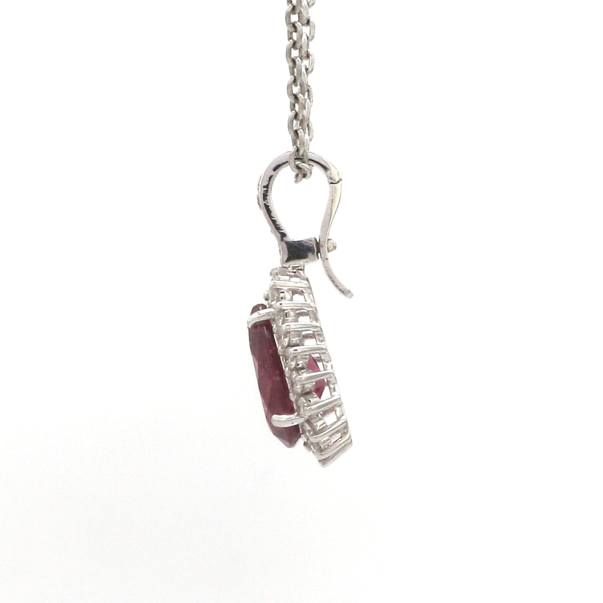 Diamond Rubillite Pendant