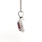 Diamond Rubillite Pendant