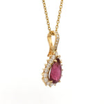 Diamond Tourmaline Mix Pendant