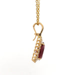 Diamond Tourmaline Mix Pendant