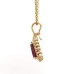Diamond Tourmaline Mix Pendant