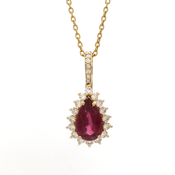 Diamond Tourmaline Mix Pendant