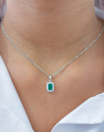 Diamond Emerald Pendant