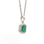 Diamond Emerald Pendant