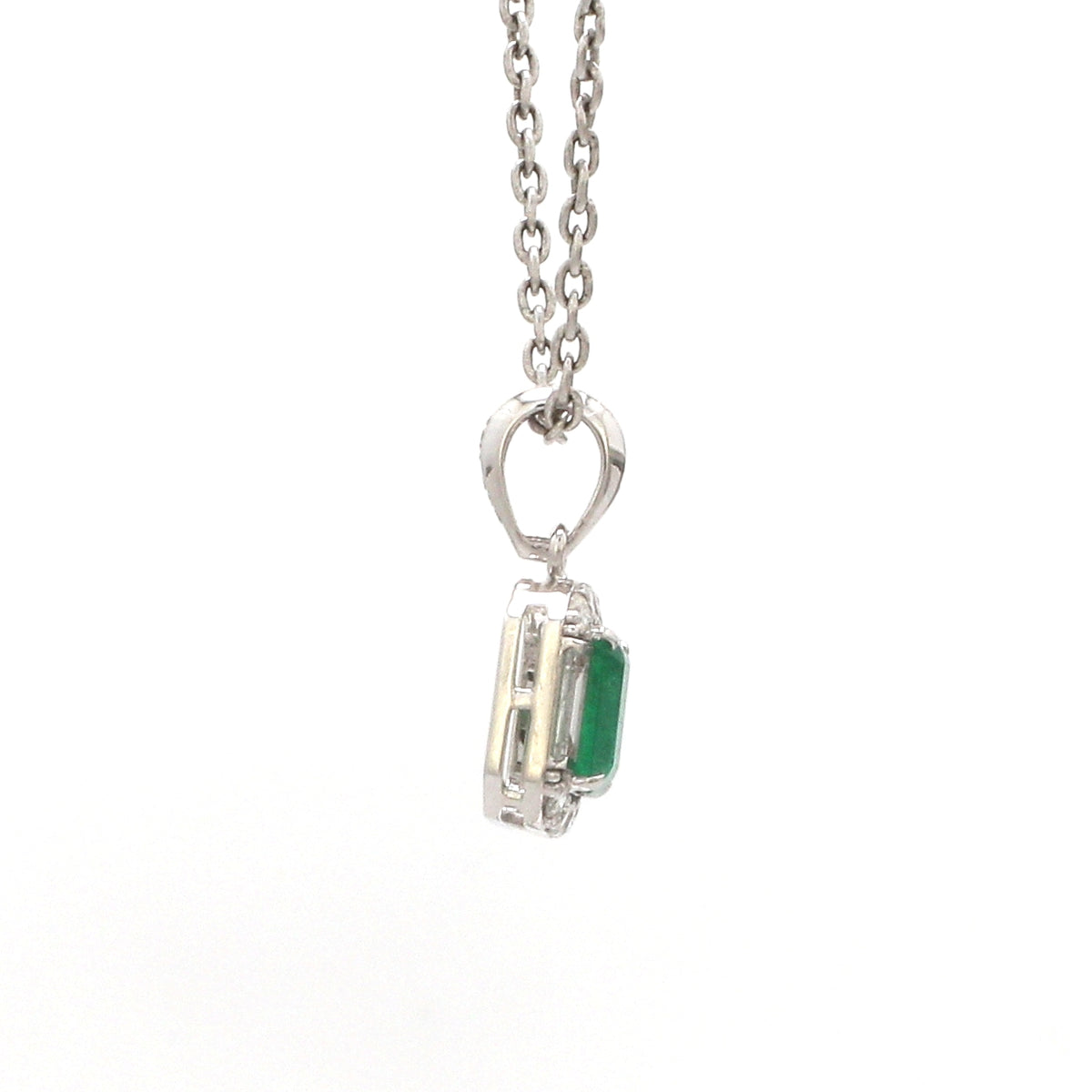 Diamond Emerald Pendant
