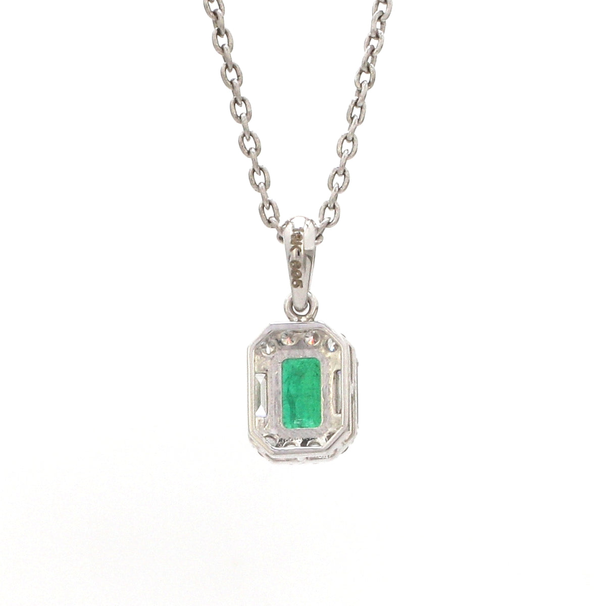 Diamond Emerald Pendant