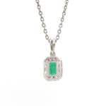 Diamond Emerald Pendant