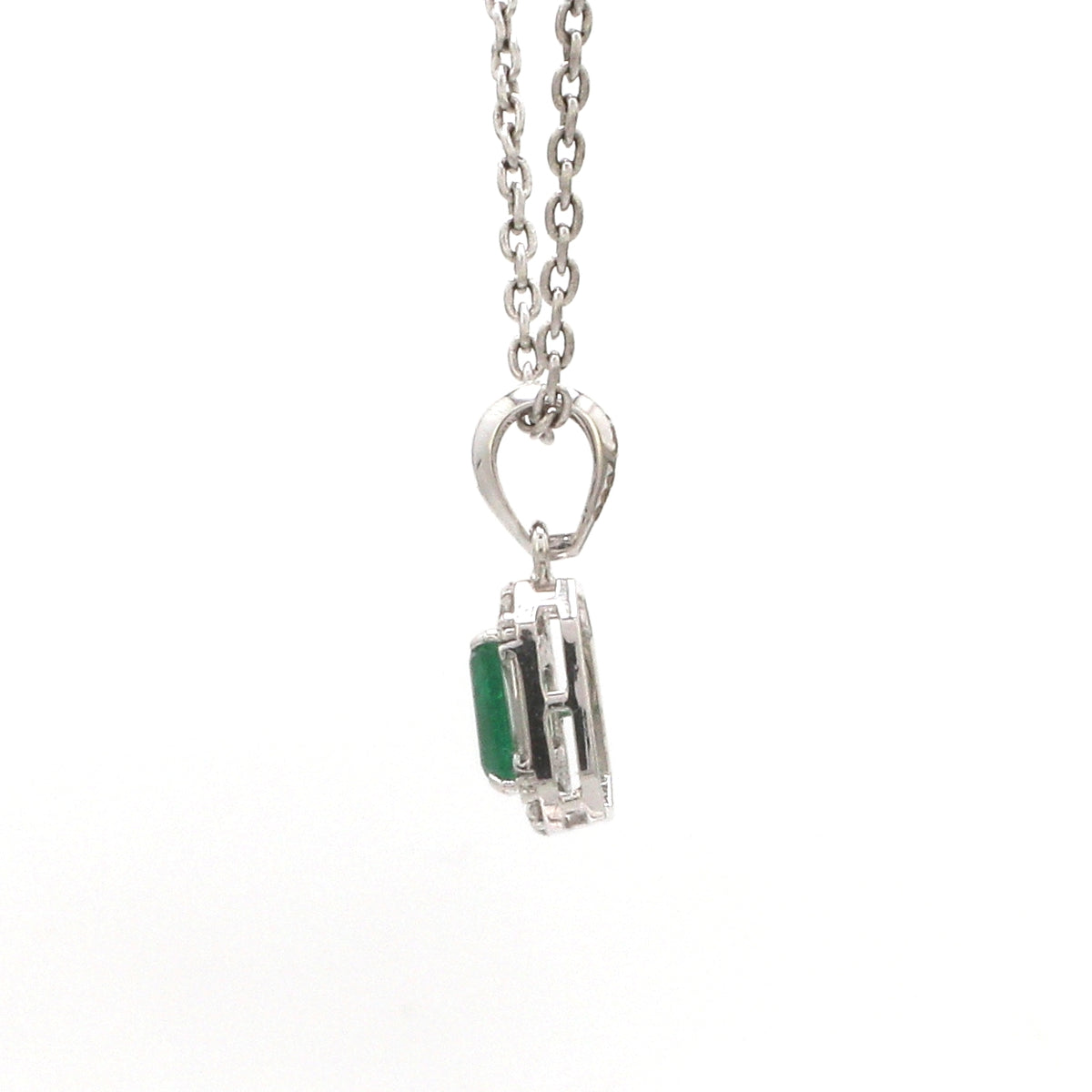 Diamond Emerald Pendant