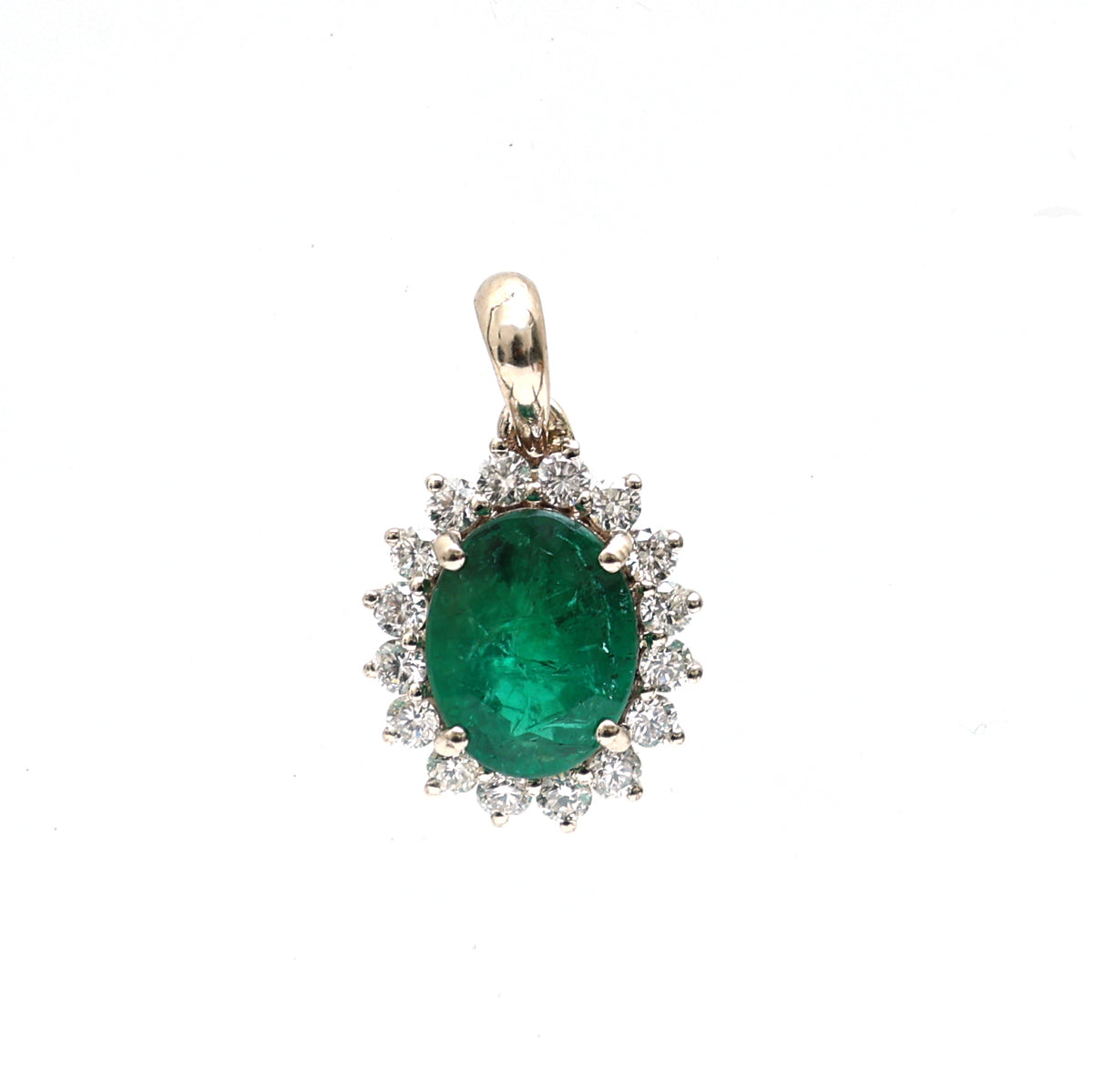 Emerald Diamond Pendant